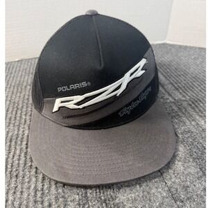 Troy Lee Designs Polaris RZR Racing Trucker Hat Black Grey Red Snapback Cap
